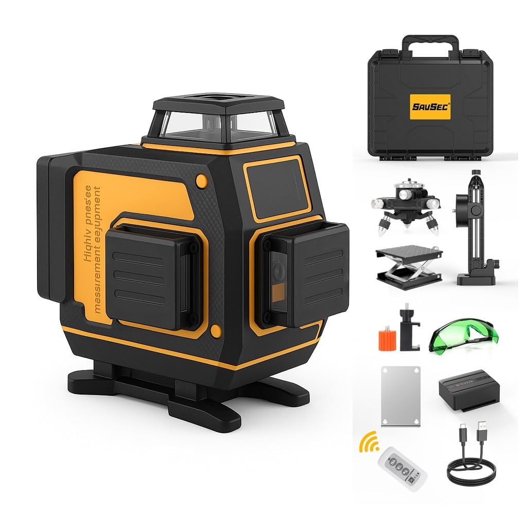 SAVSEC® HPE-6066 16 Lines Green Laser Level Pro - 4x360° 4D Green